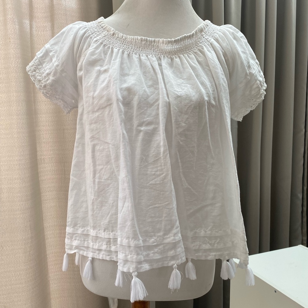 Cotton tassel shirt